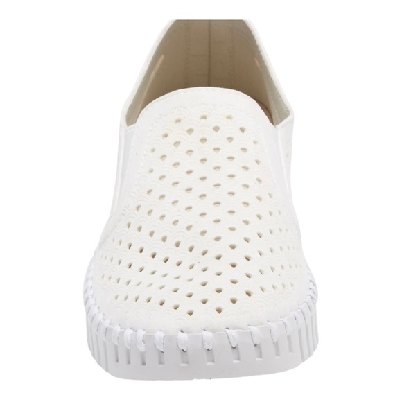 Ilse Jacobsen Tulip 140 laser cut slip on sneaker white sizes 8.5 9.5 10.5 NIB - Picture 3 of 12